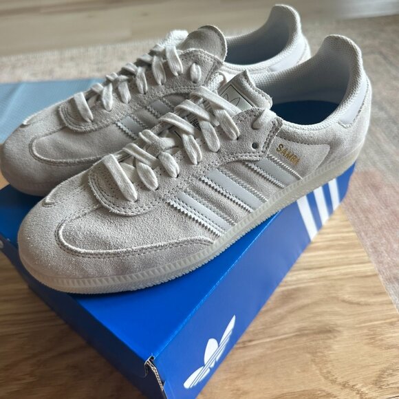 Adidas Samba-  CHALK WHITE / GREY ONE / CARBON - Picture 3 of 5